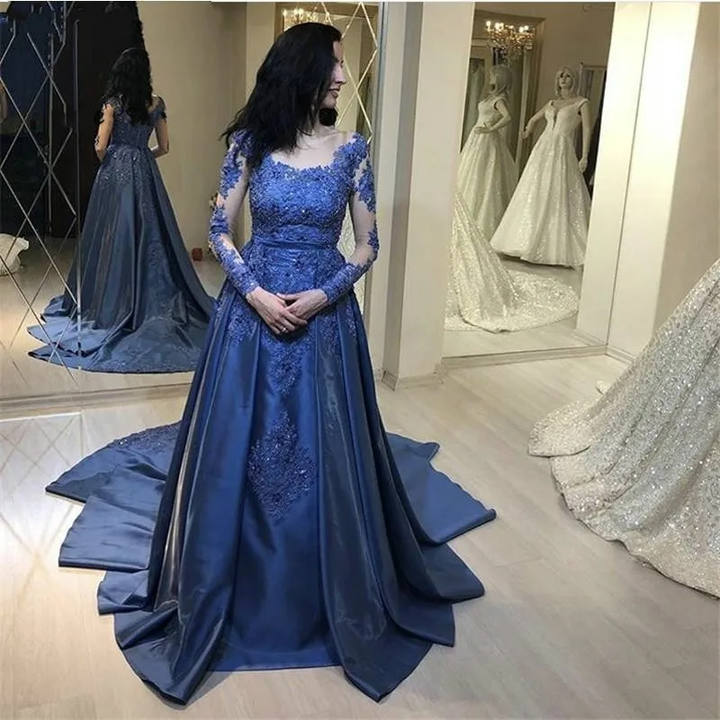

Woman Evening Prom Dresses 2020 Ball Gown Long Party Night Elegant Plus Size Arabic Formal Dress Gown