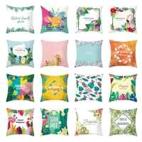 tropical plants throw cushion covers summer fruit pillow case home decor cartoon animal sofa pillow covers for living room
