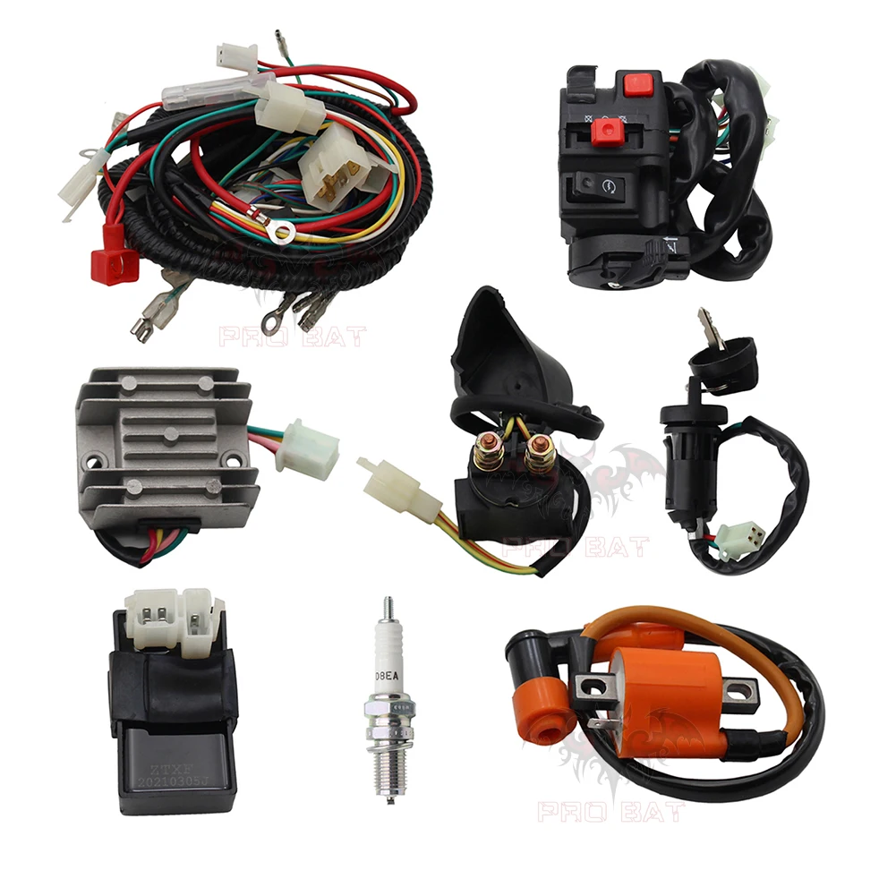 

Электрический жгут проводов комплект CDI ATV Quad Go Kart багги тележки 150cc 200cc 250cc 300cc