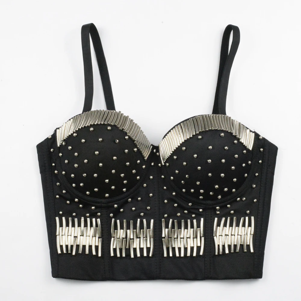 Женский укороченный топ с V образным вырезом без рукавов|Топы| |