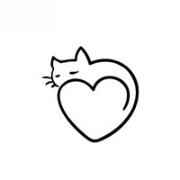 love cat personalized car stickers cross country diesel vehicle motorcycle accessories decoration refrigerator car fun decal pvc