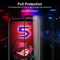 screen protector for asus rog 5 tempered glass full cover curved film for rog phone5 protective glass game phone accessories