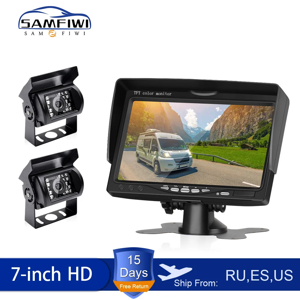 7 дюймов HD Автомобильный Экран заднего вида монитор ЖК дисплей на тонкопленочных