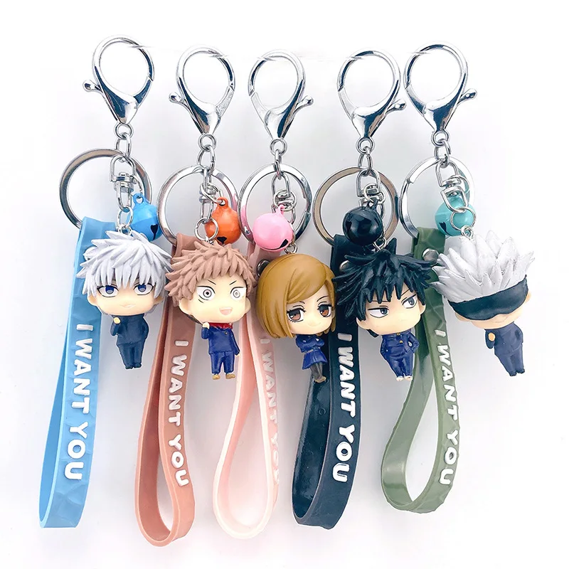 

5Pcs/Set Anime Jujutsu Kaisen Keychains Action Figures Toy for Kids