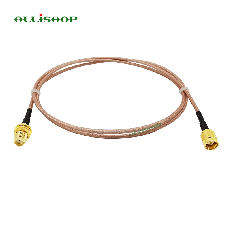 ALLiSHOP Пигтейл SMA мужчина SMA для женщин RG316 Низкая потеря штекер кабеля РФ к гнезду разъема для WI-FI FPV антенна gsm, LAN 0-6 ГГц 1 шт