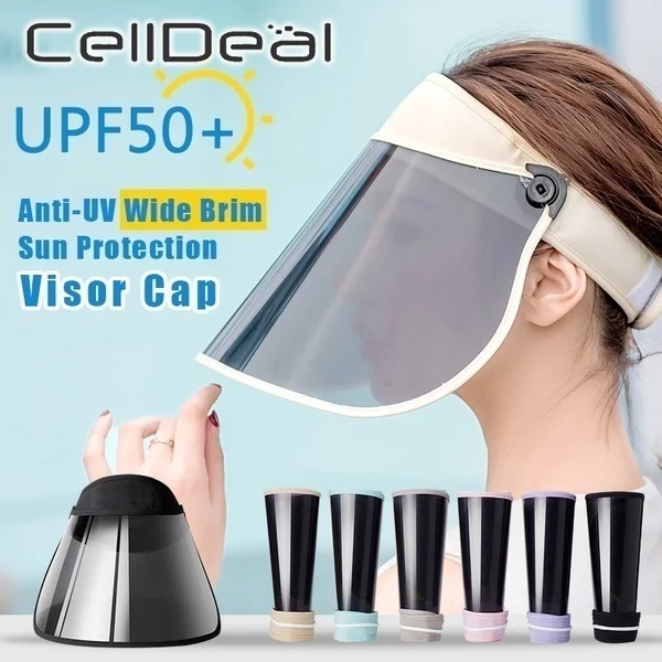 2 в 1 летняя Солнцезащитная шляпа с широкими полями и защитой от УФ-лучей |