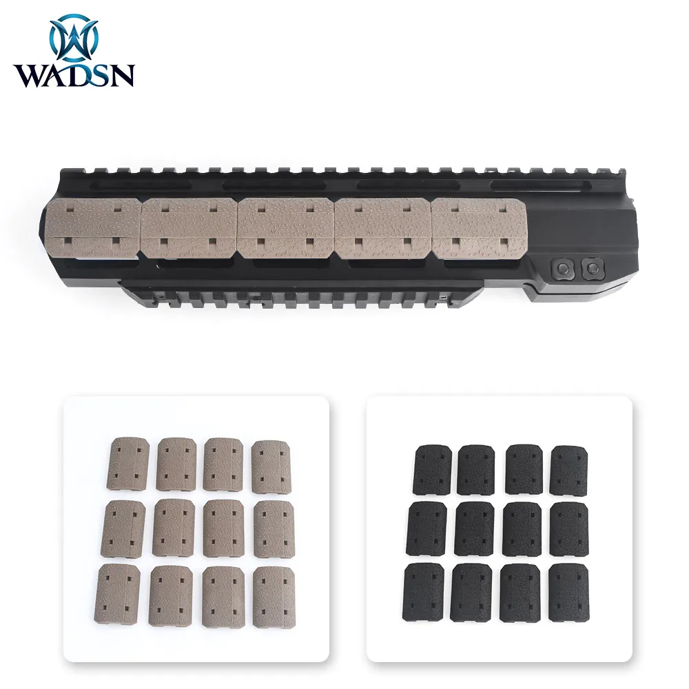 WADSN 12PCS Tactical Mlok Type2 Rail Cover eMag Pul Type for M-lok SLOT System Panel Outdoor Hunting Wargame Accessory | Спорт и
