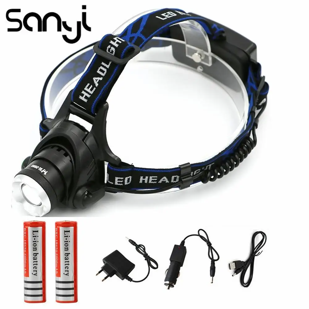 Светодиодный фонарик XM-L T6 с возможностью увеличения и отключения 3 режимами