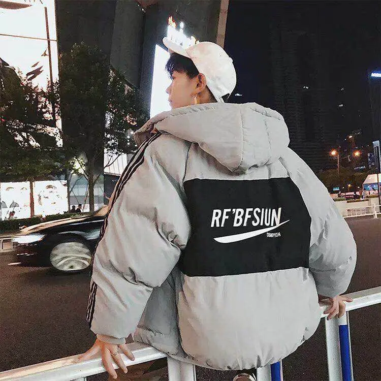 2020 men's clothing new cotton thickened coat bread autumn winter cotton-padded jacket to keep warm | Мужская одежда