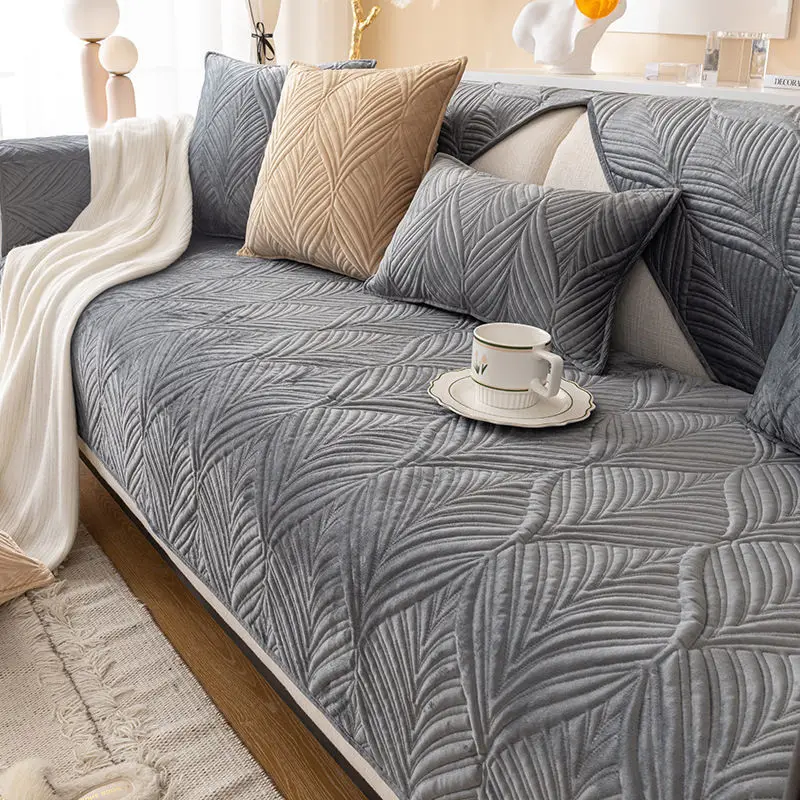 customized winter thick plush sofa cover high quality non slip sofa cushion sofa towel sofa cover home living room decoration free global shipping