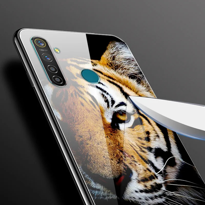 for oppo realme 6i case tempered glass hard back cover for oppo realme 5i phone cases realme 6i 5 pro 6 i silicone bumper fundas free global shipping