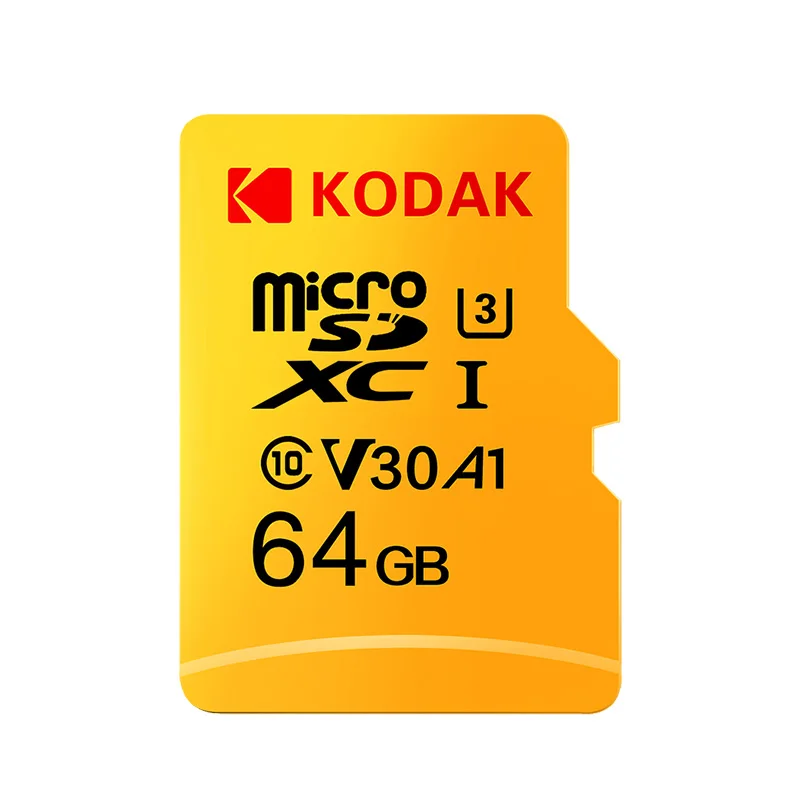 64gb U3 Карта памяти Kodak, 256 ГБ, 128 ГБ, 64 ГБ, U3, 32 ГБ, Micro sd карта, класс 10, UHS-1, флеш-карта, память Microsd, TF/sd карта s для планшета, 512 ГБ - Емкость: 64gb U3