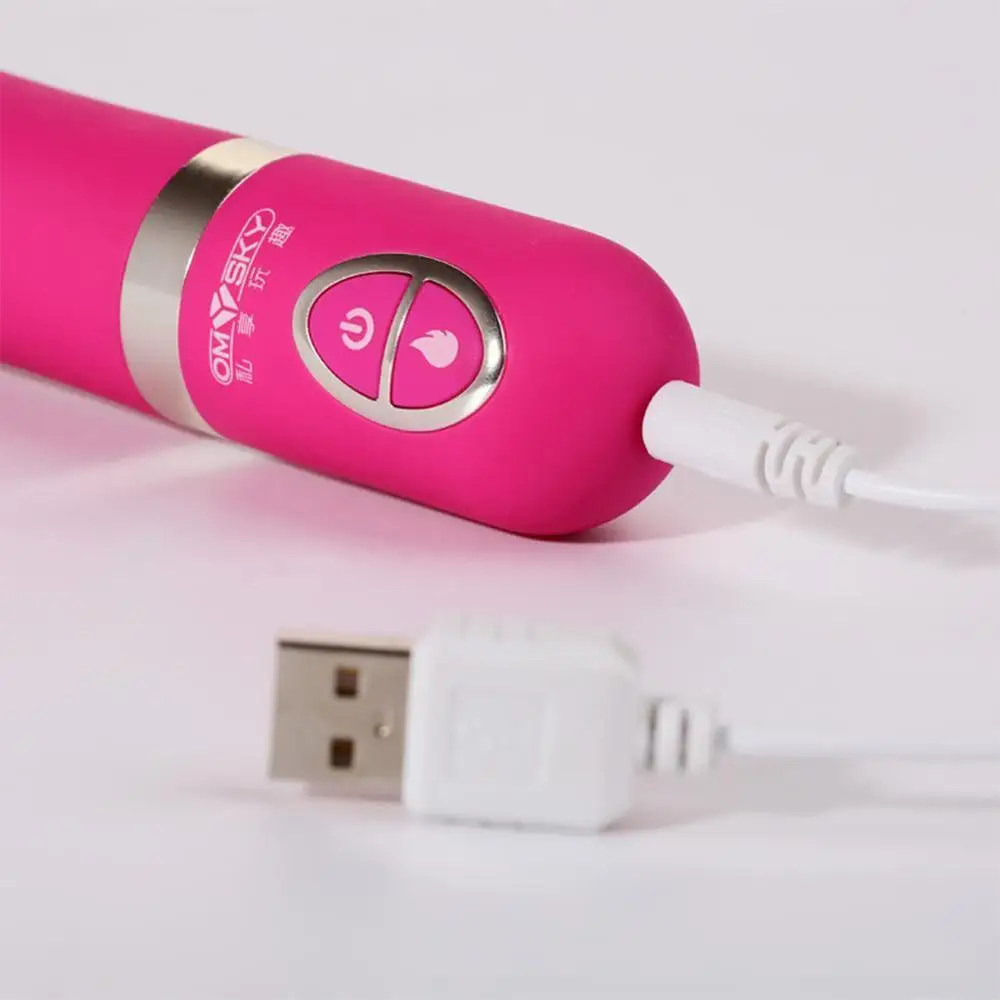 Высокое качество 10 режимов Вибраторы Мощный USB нагрев для женщин G точка