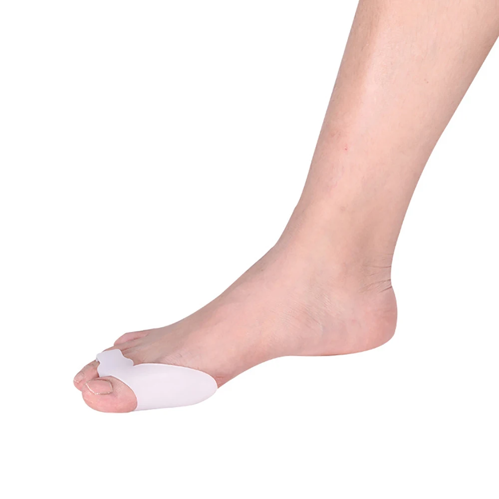 2 шт./компл. мягкий силиконовый разделитель для пальцев выпрямитель большого