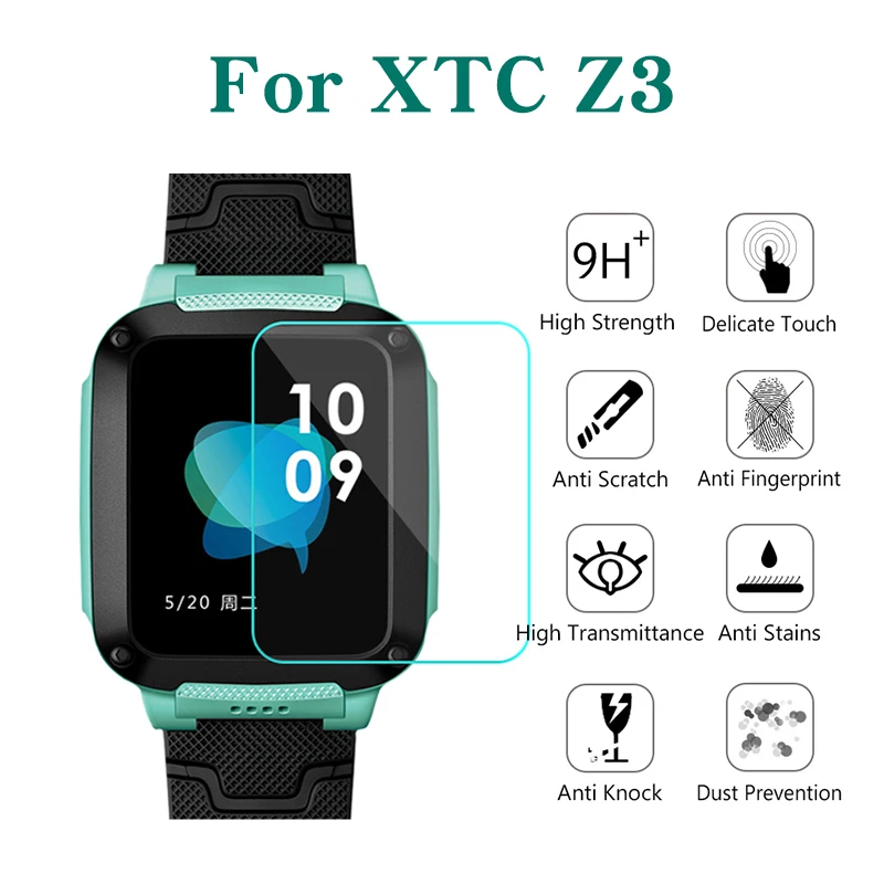 For XTC Z3 Премиум Часы защита экрана детские часы для XTC Z3 телефон часы 9H полностью подходят часы защитное закаленное стекло Защита экрана - Цвет: For XTC Z3