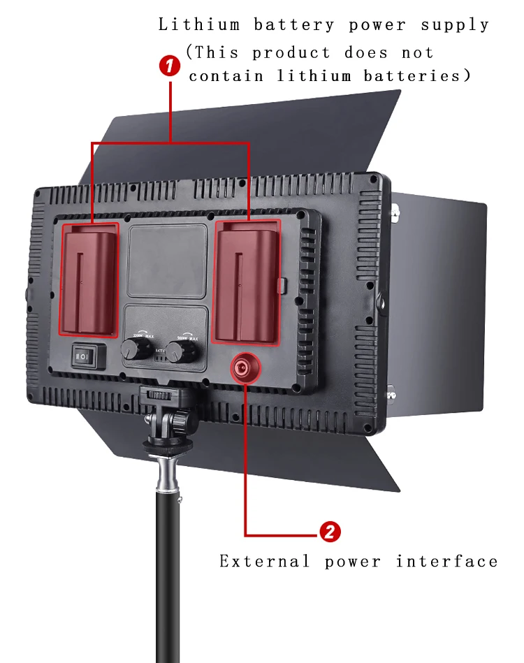 Светодиодсветильник панель для фотосъемки студийная лампа со штативом и