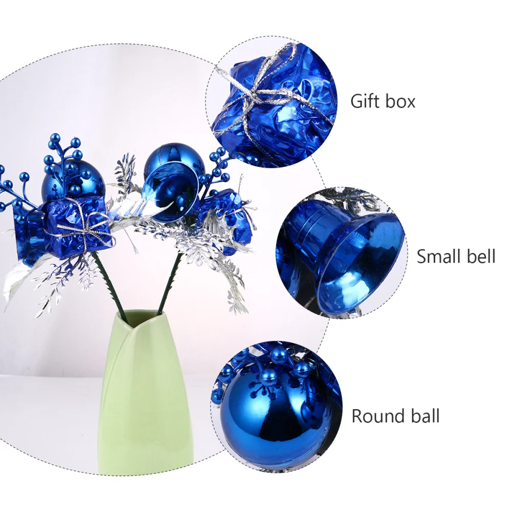 

3pcs Christmas Simulate Flower Decoration Decorative Leaf Christmas Tree Decor