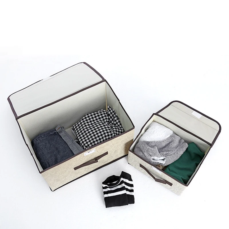 Бытовая коробка для хранения 2 размера нетканый материал шкаф общежития одежда