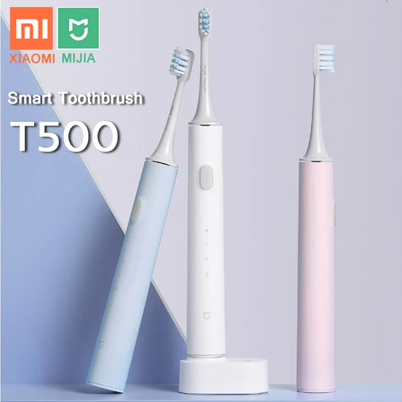 

Зубная щетка XIAOMI T500 MIJIA электрическая Ультразвуковая для отбеливания и гигиены полости рта mi brush