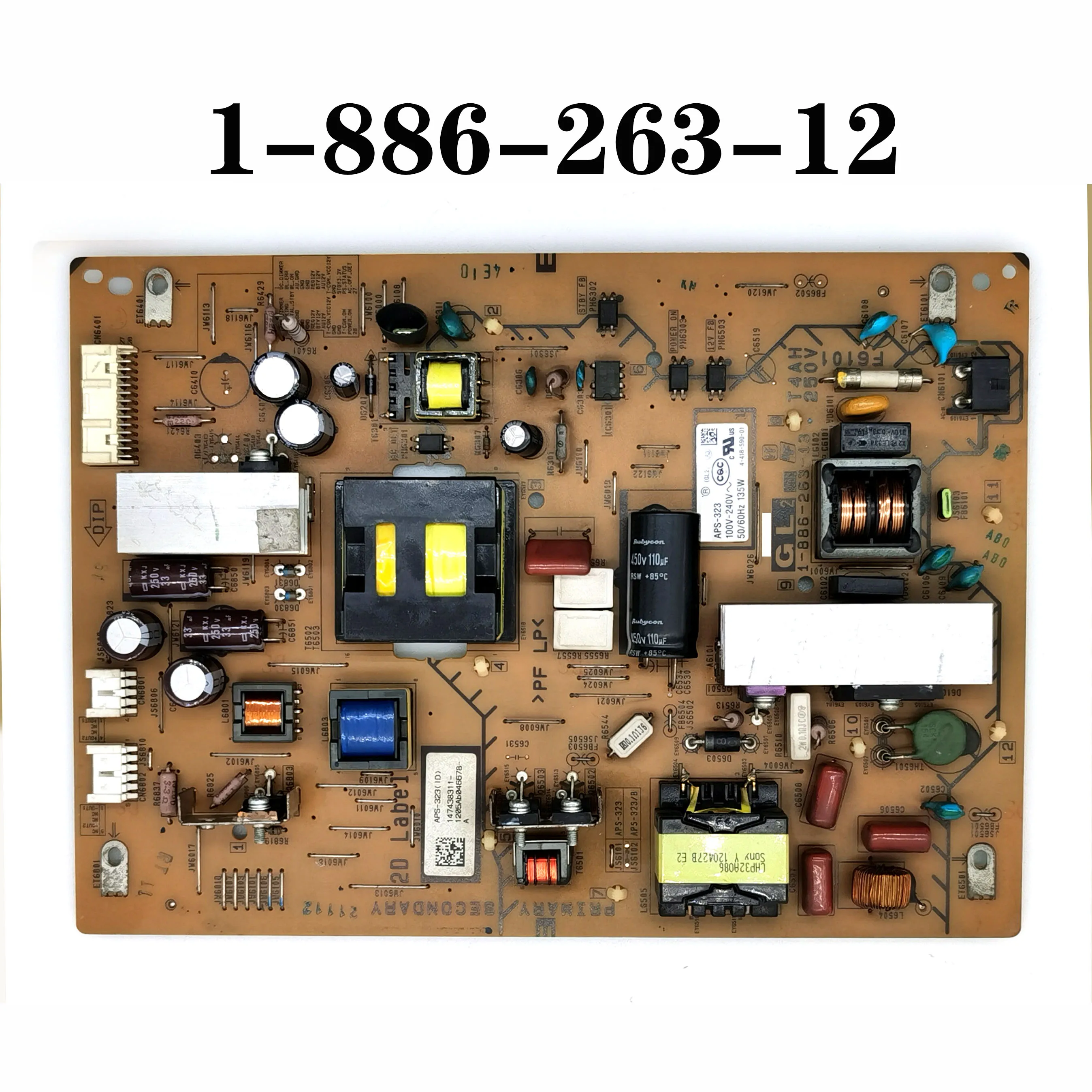 

100% test for Sony KDL-32EX650 KDL-32EX550 power board APS-323 1-886-263-12