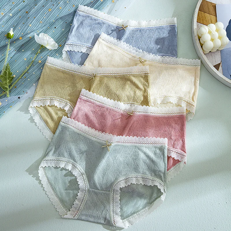 

Однотонные женские трусы со средней посадкой, женские трусики, женское нижнее белье, цветочные кружевные трусы, женское нижнее белье, трусы ...