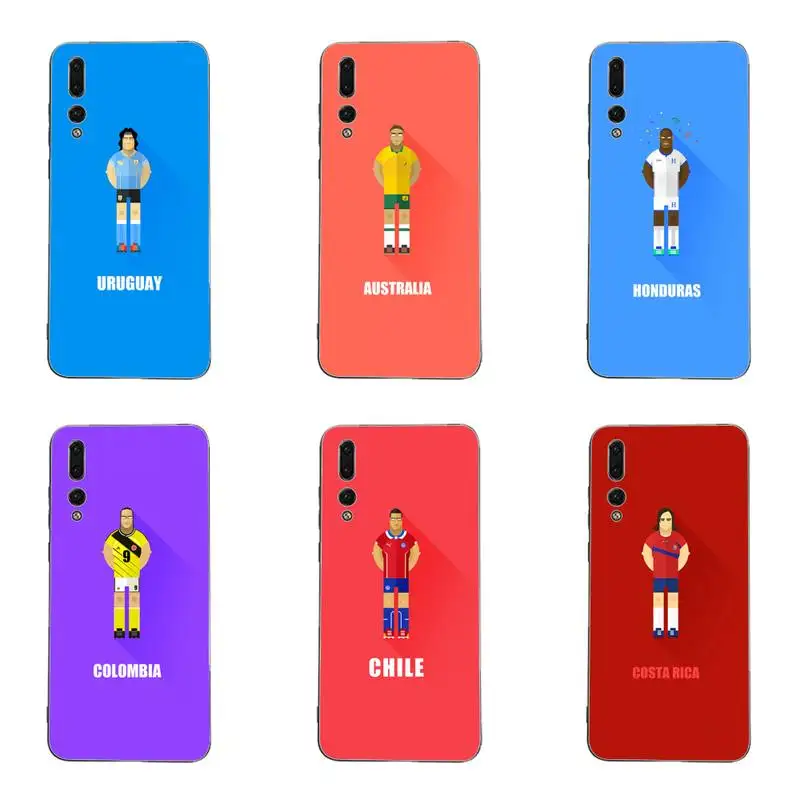 Чехол для телефона из ТПУ с изображением футбольной игры Huawei G7 G8 P7 P8 P9 P10 P20 P30 Lite Mini