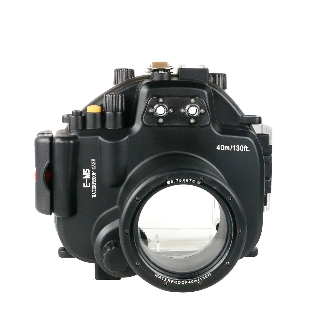 

130FT/40M for Olympus E-M5 / EM5 with 12-50mm Lens Underwater Depth Diving Case Waterproof Camera Housing Cover Box