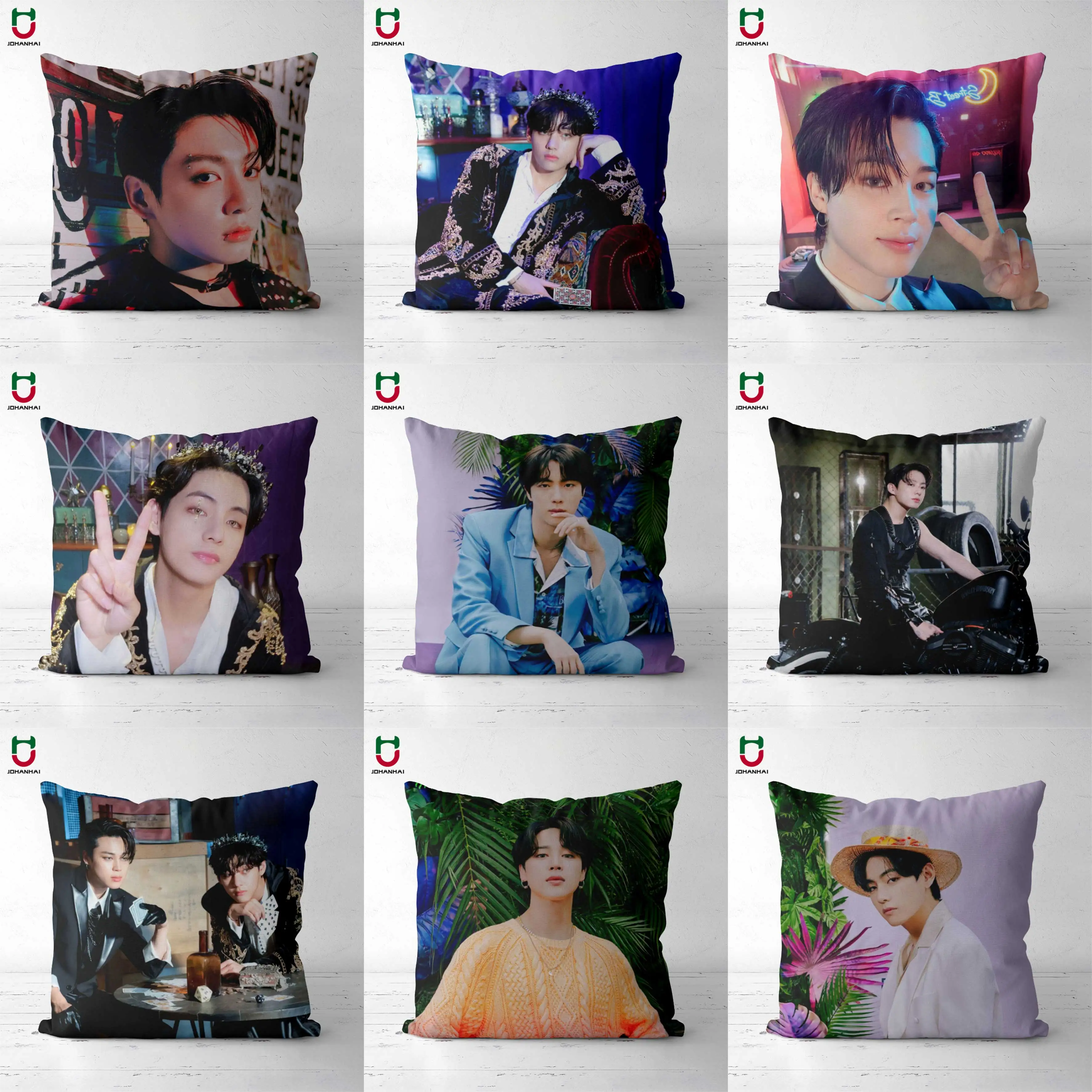 

Квадратная подушка Kpop, размеры 40x40 см, 45x45 см