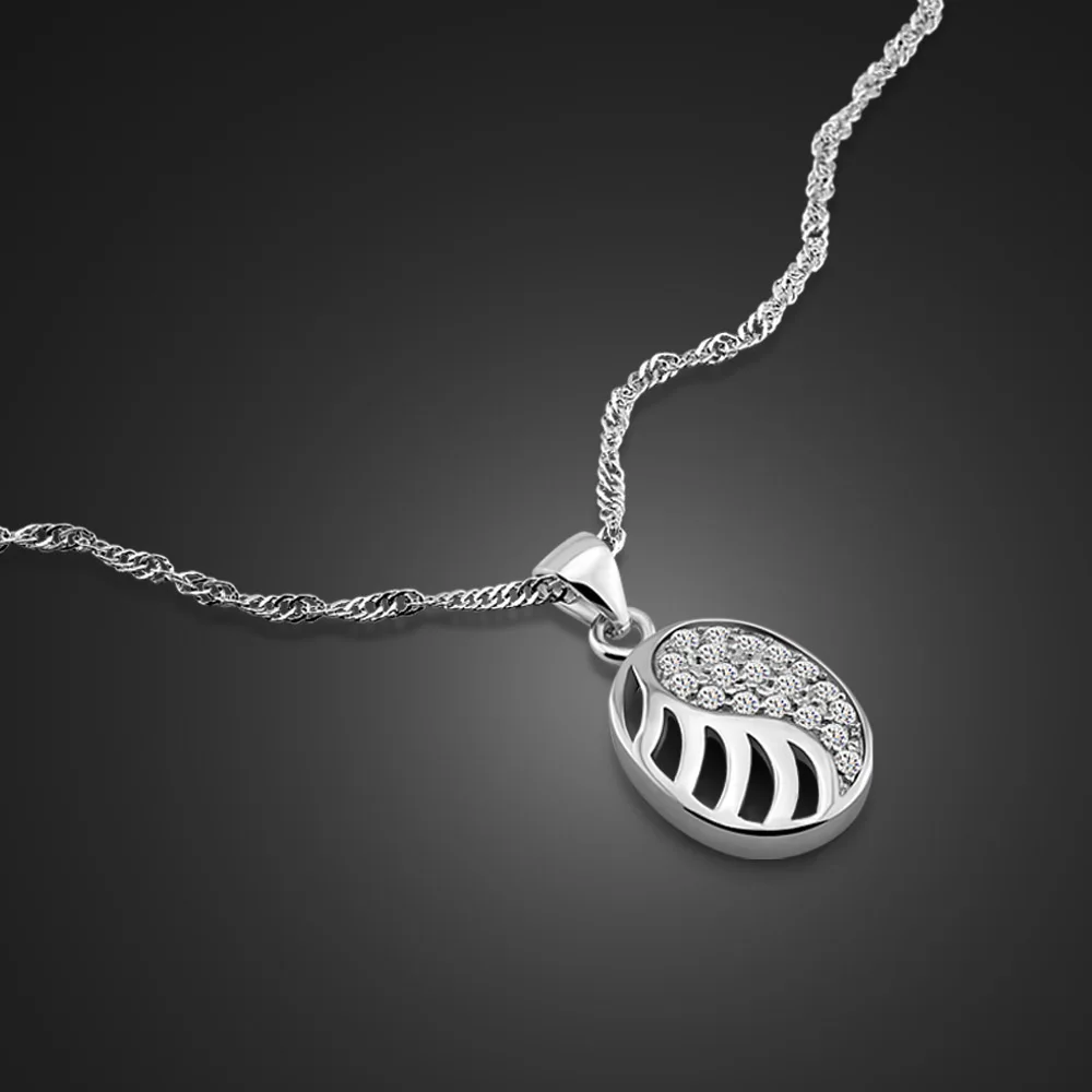 

Женское ожерелье из серебра 100% пробы, с подвеской в виде листьев