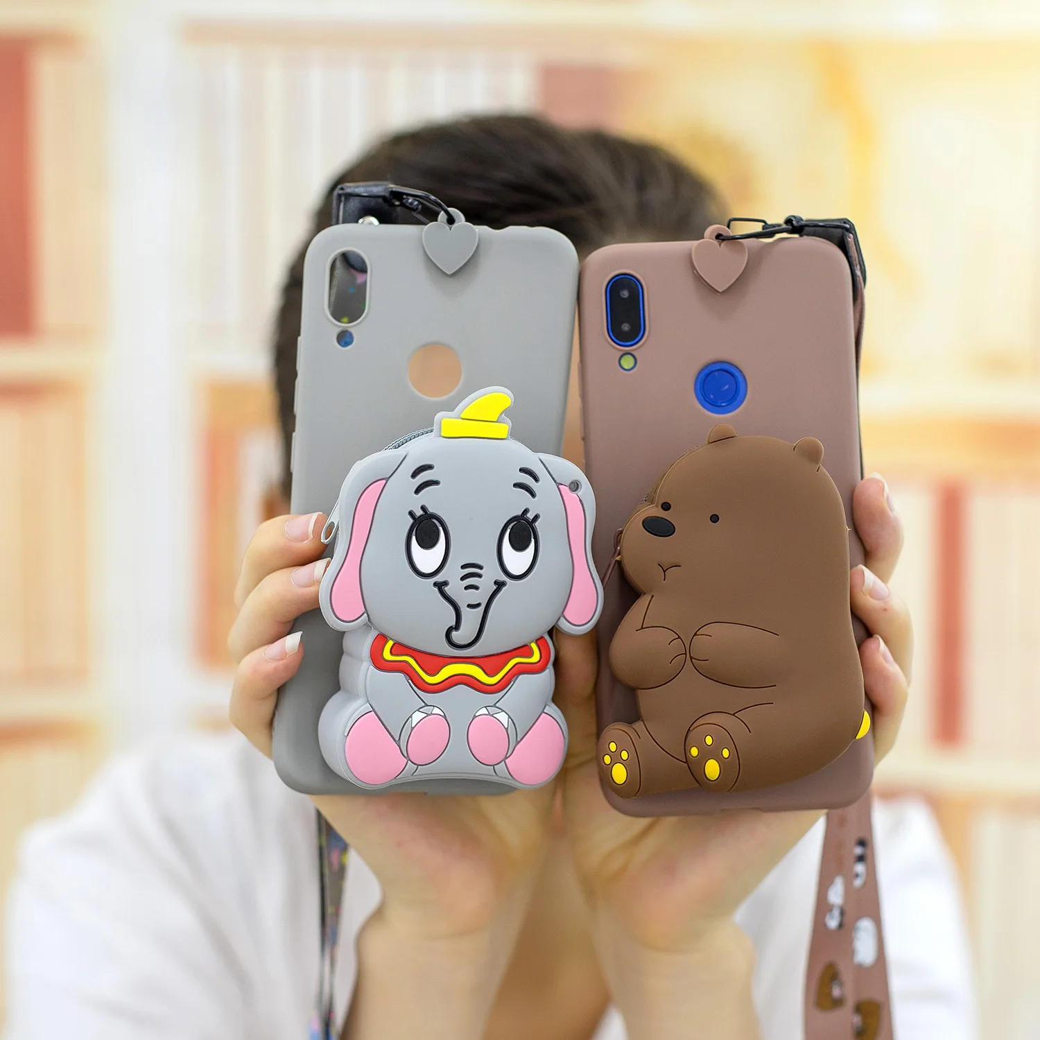 Силиконовый чехол на молнии с 3d-рисунком для iphone X XR XS 11 pro MAX 7 8 6S plus samsung S8 S9 S10 Plus Note 9