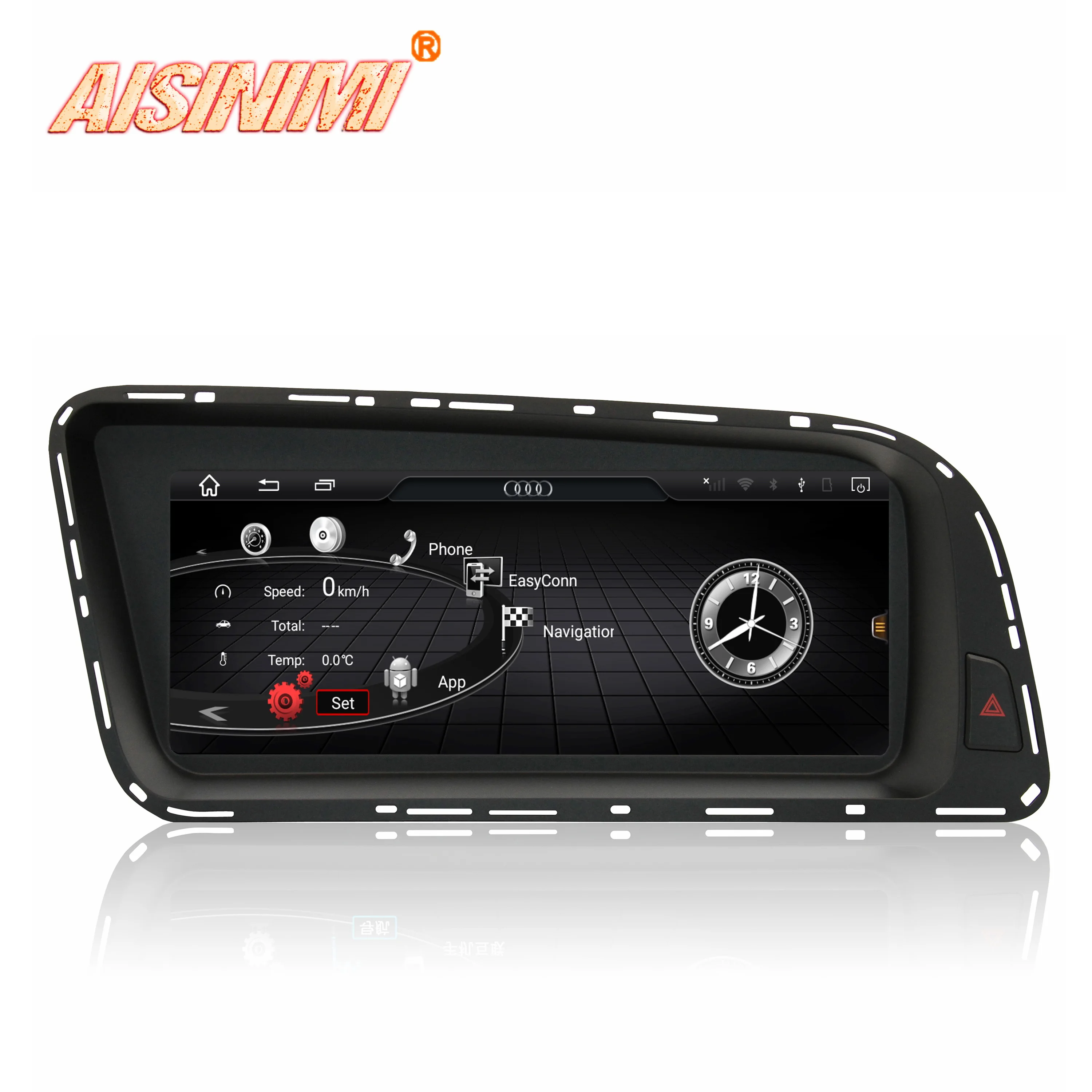 AISINIMI Android 8,0 автомобильный Dvd Navi плеер для автомобиля AUDI Q5 2009- монитор Дисплей gps аудио стерео Авто сенсорный экран все в одном ПК