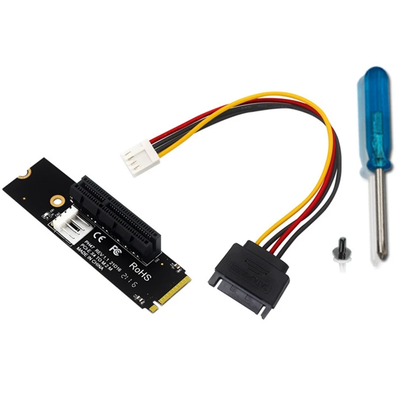 Адаптер PCI-E 4X-M.2, адаптер NGFF Card M.2 Key M, карта передачи сигнала 4X, карта M2 NVME светильник кой, 2 шт.
