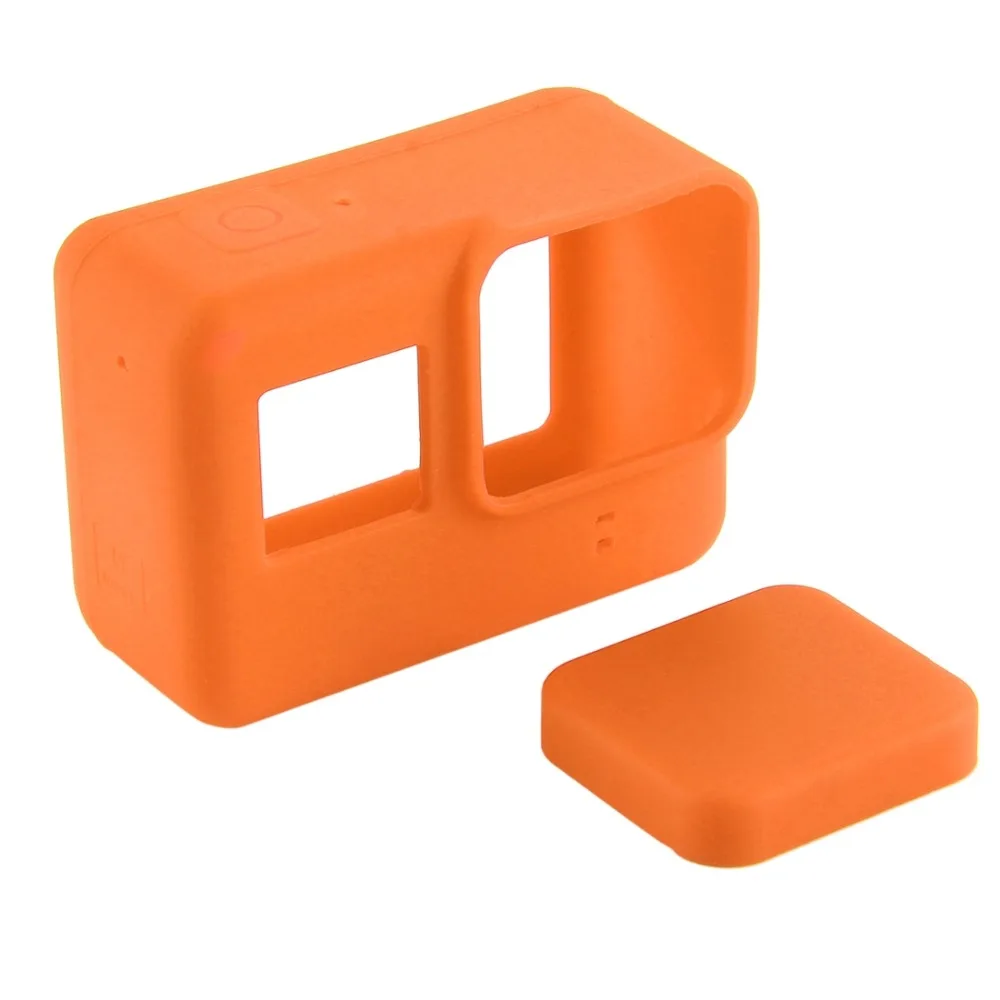 For Gopro 7 6 5 Силиконовый мягкий защитный чехол Корпус для DJI OSMO ACTION Gopro Hero 8 7 6 5 черный серебристый белый Экшн-камера - Цвет: For Gopro 7 6 5