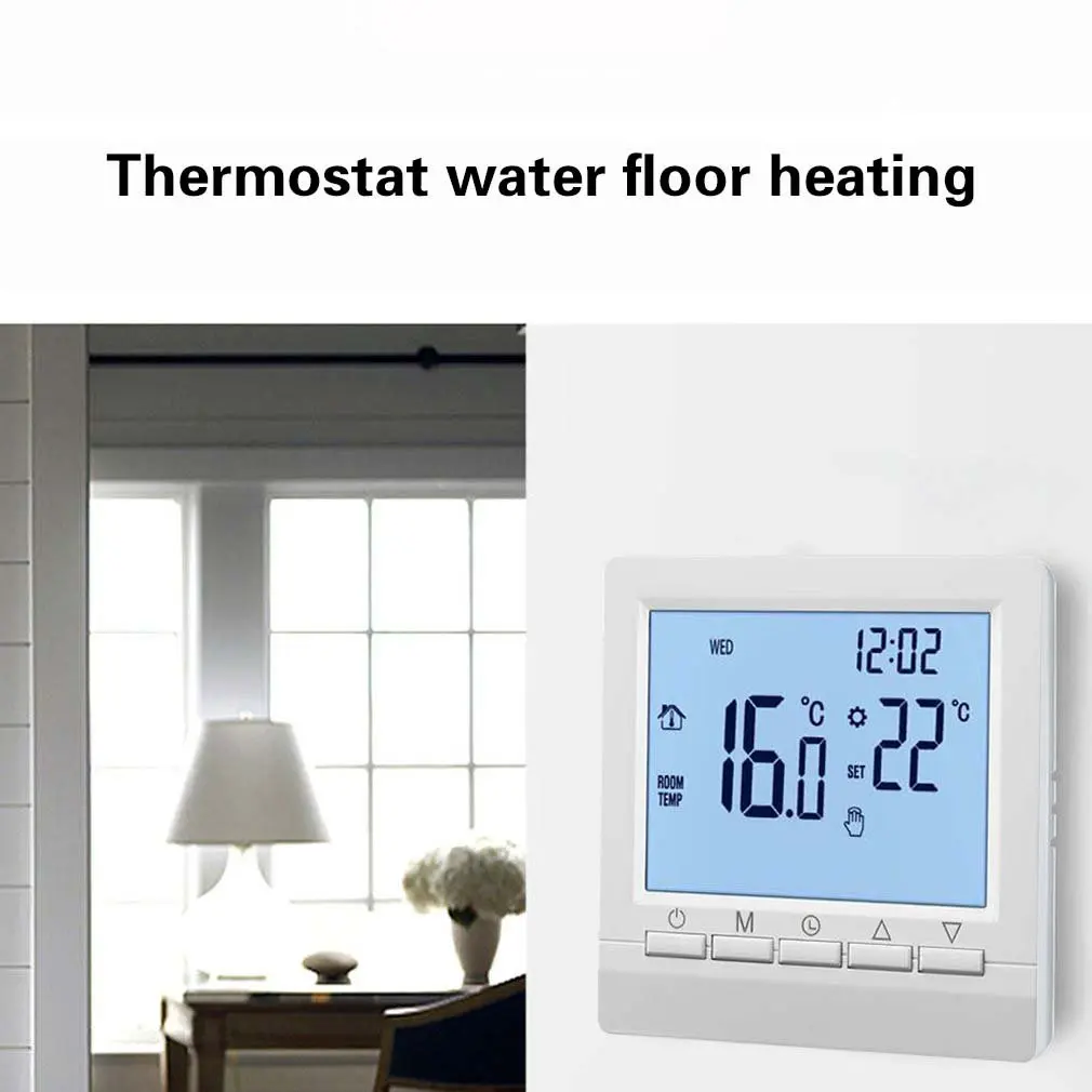 

Floor heating all types of touch thermostat wire floor heating room thermostat touch screen LCD display temperature controller