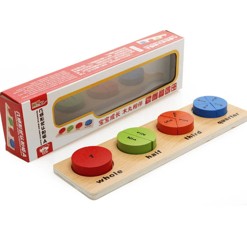 Детский развивающий Деревянный конструктор Монтессори сочетающиеся фигуры