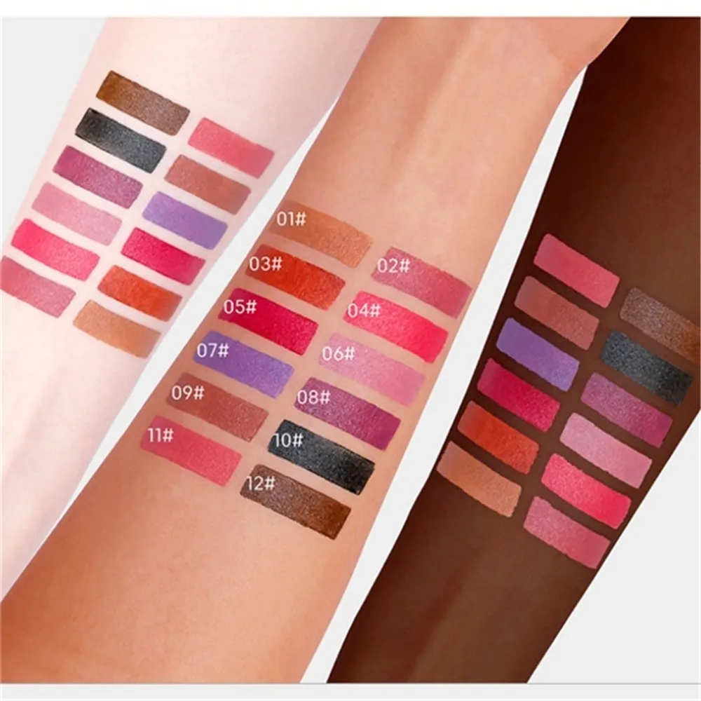 Новинка водостойкая губная помада телесного цвета матовая бархатная Глянцевая