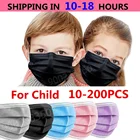 1050100200 шт. Детская одноразовая маска 3 слоя детский фильтр гигиена утолщенная детская маска для рта для лица Earloop Fast Delievry