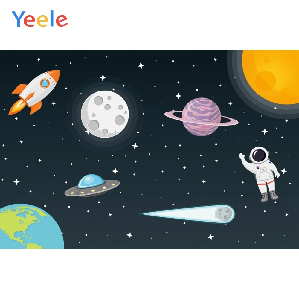Вселенная космос планета астронавт мультфильм мальчик день рождения ребенок