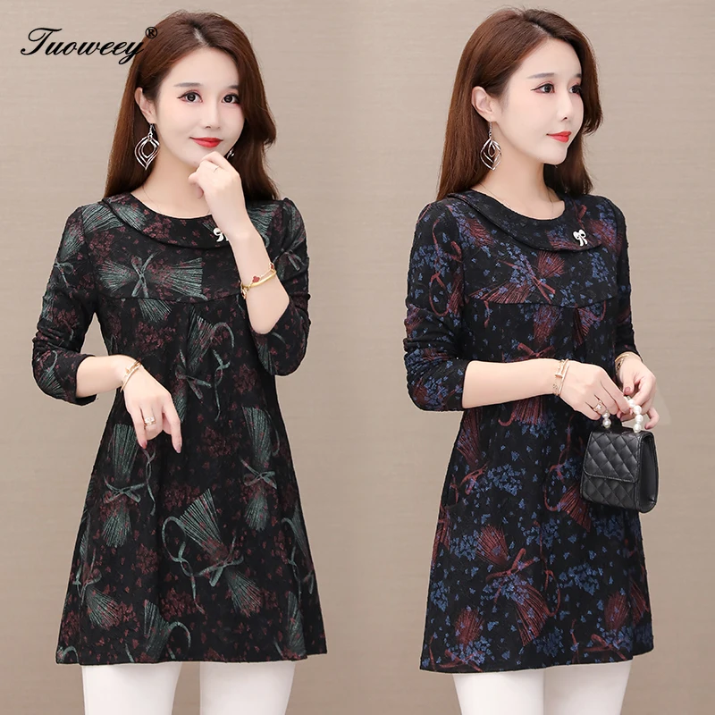 

2020 Spring Flower Women's Elegant Plus Size Mesh Blouse Long Sleeve Loose Shining Elegant Shirt Fashion Women Tops