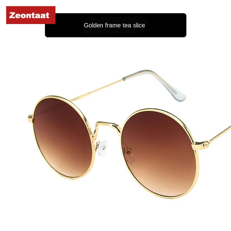 

Metal Round Sunglasses Large Frame European and American New 2020 New Marine Fashion Sunglasses Sunglasses