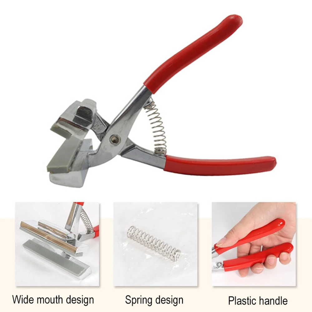 Alicates de lona profesionales de 12cm de ancho, abrazadera de Metal para estirar pintura al &oacute;leo, marco de lona, herramienta de aceite de mango rojo, 1 ud.-0