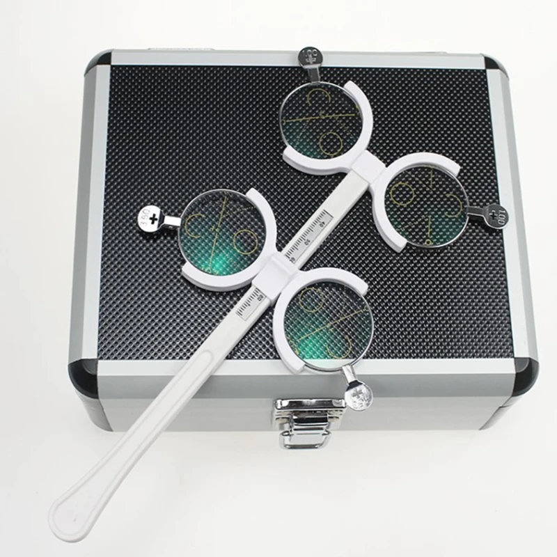 

Optical Opthalmic Progressive Lens Set Trial Lens Case Aluminium Tray & Case