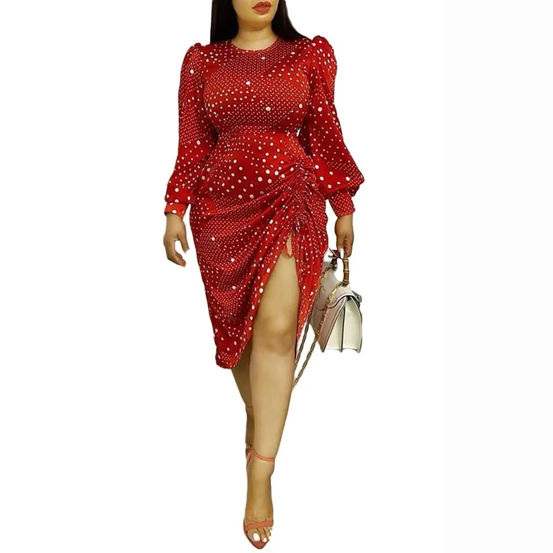 Весна Осень 2021 африканские платья для женщин элегантное модное Африканское