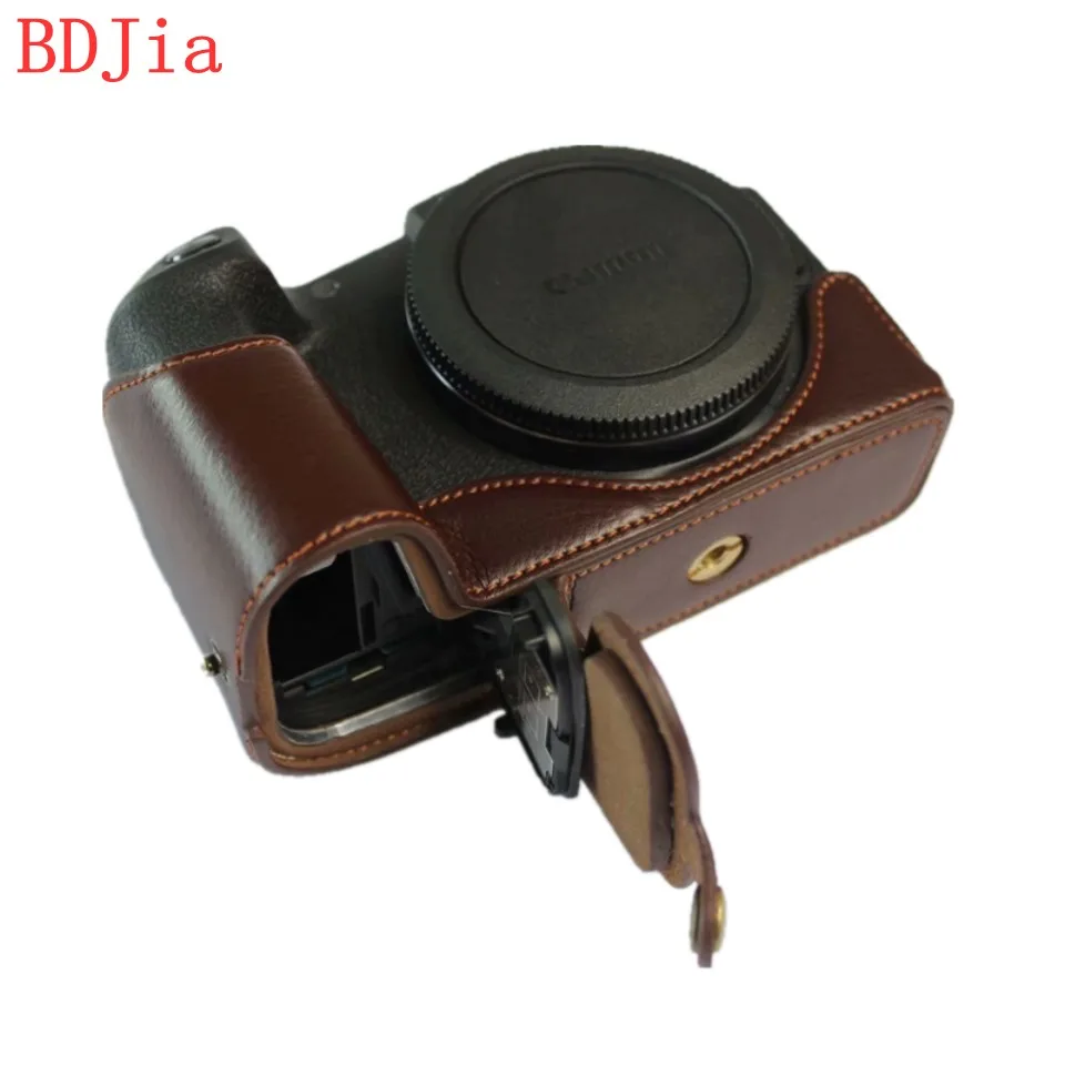 2019 Натуральная Воловья кожа корпуса для половины камеры база Canon EOS RP с отверстием