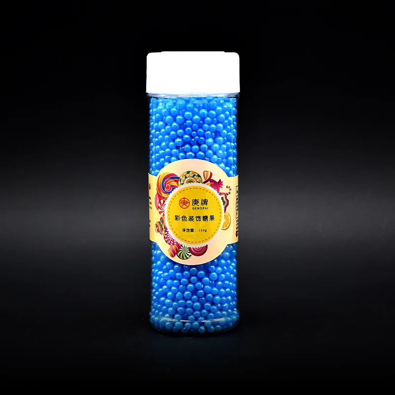 130 г 4 мм сахарный шар разбрызгивает бусины съедобные жемчужины украшения торта