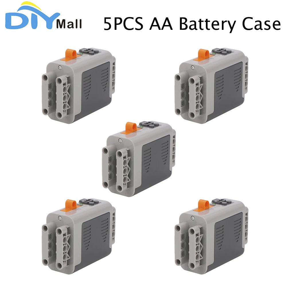 5 шт. коробка для чехла с батарейками AA функций питания запчасти MOC совместимые