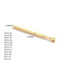 100pcs brass metal spring compression testing pin pa75 a2 b1 e2 q1 q2 h2 f1 j1 diameter 1 02mm multimeter