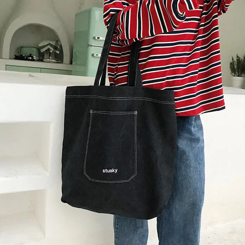 

Fashion Women Big Size Handbag Totes Folding Casual Denim Shoulder Bag Large Capacity Shopping Bags Bolsa Feminina