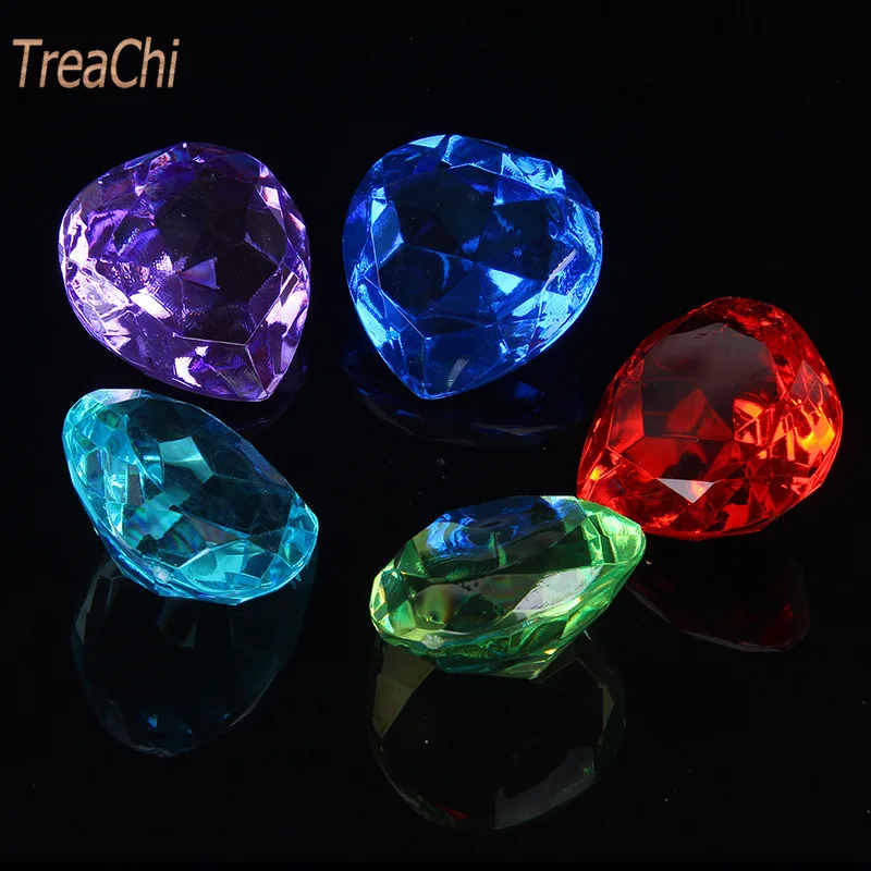 Акриловый кристалл в форме сердца драгоценный камень пластиковые аксессуары