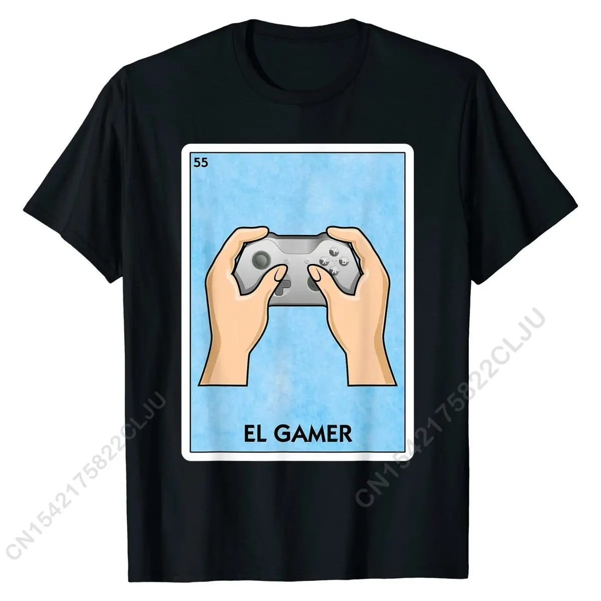 

El Gamer Mexican Card Game - Funny Video Game Player Playing T-Shirt Cotton Men Tops Shirts Classic Tshirts Printed On Funny